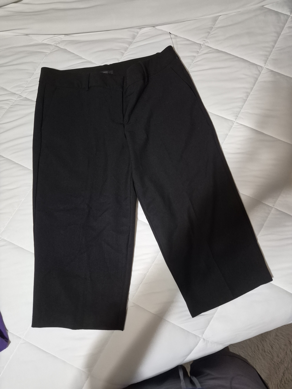 Black Cropped Dress Pants